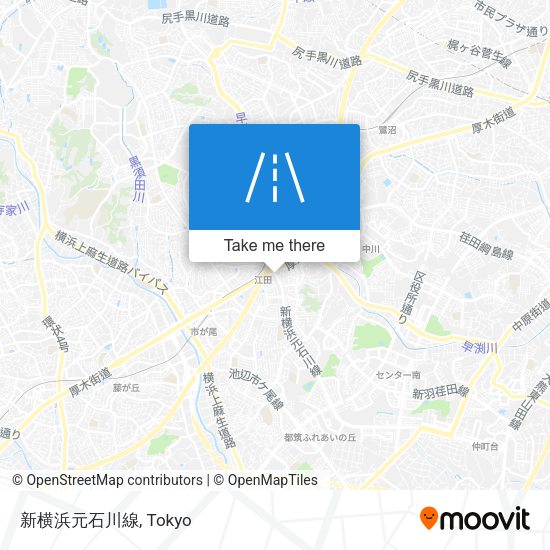 新横浜元石川線 map