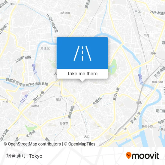 旭台通り map