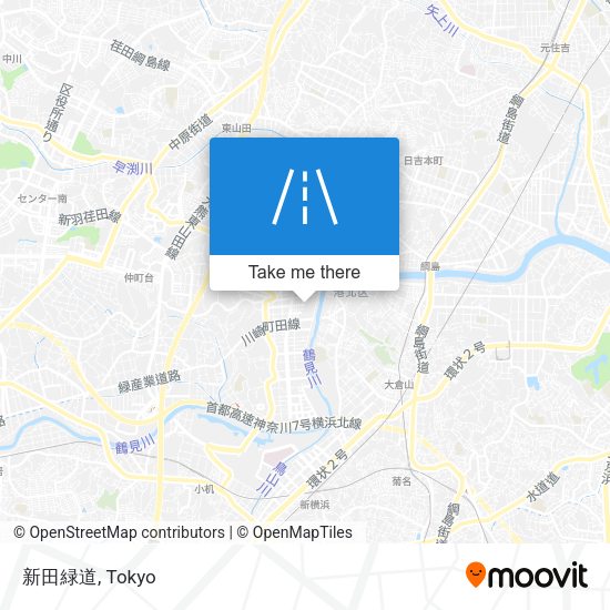 新田緑道 map