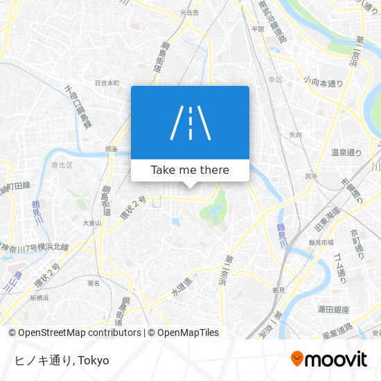 ヒノキ通り map