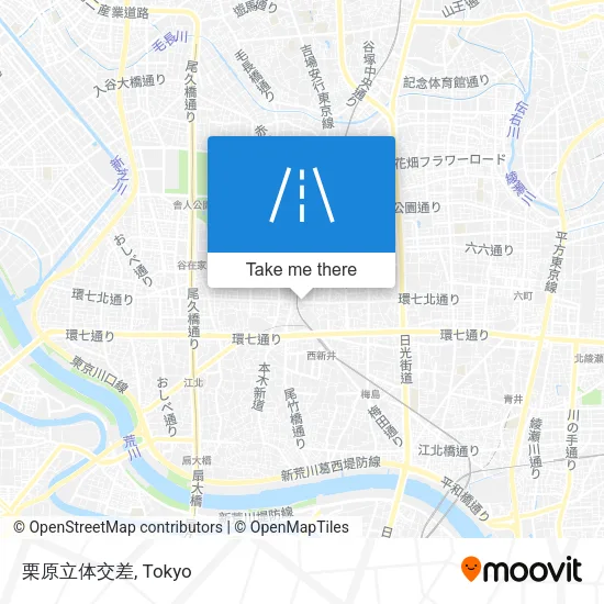 栗原立体交差 map