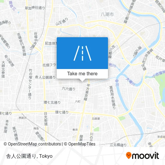 舎人公園通り map