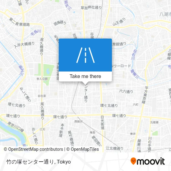 竹の塚センター通り map