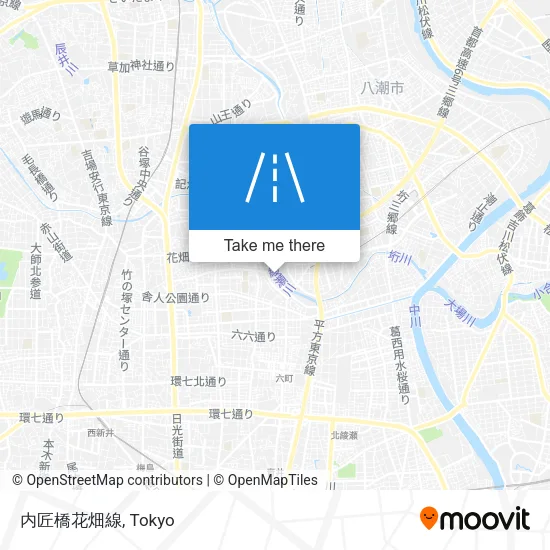 内匠橋花畑線 map