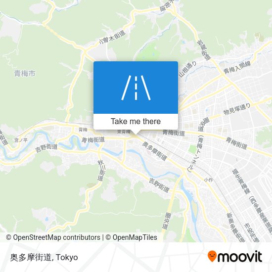 奥多摩街道 map