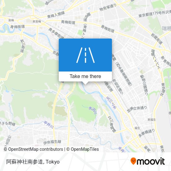 阿蘇神社南参道 map