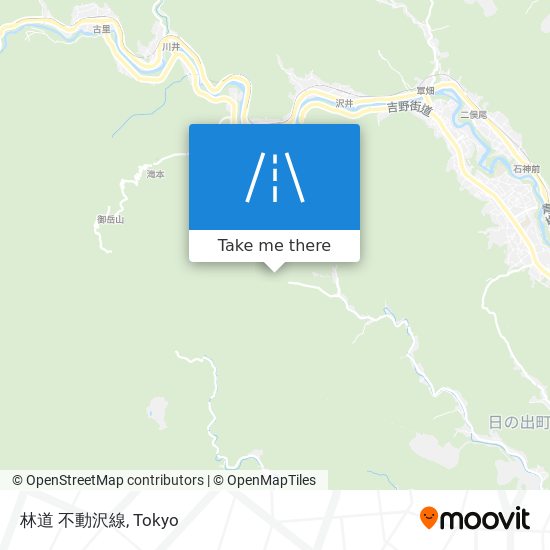 林道 不動沢線 map