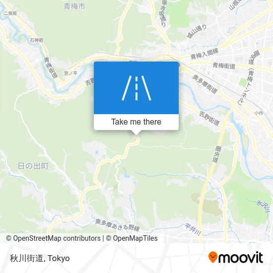 秋川街道 map