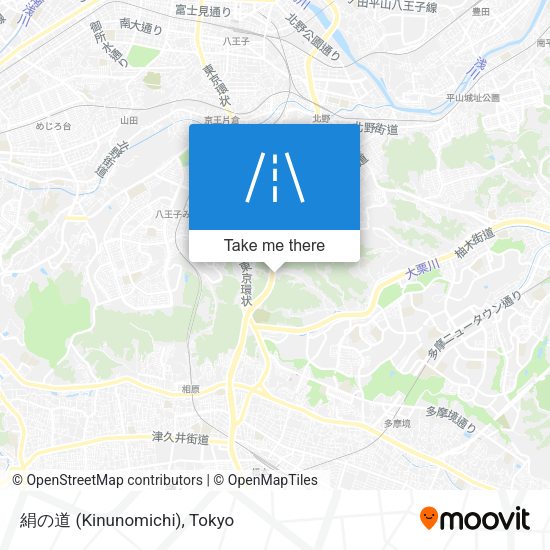 絹の道 (Kinunomichi) map