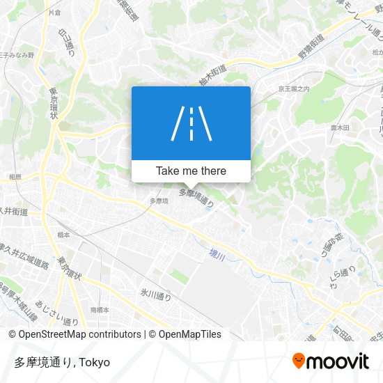 多摩境通り map