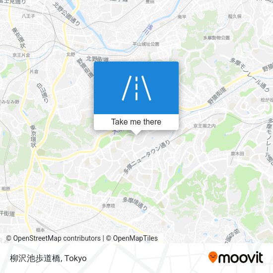 柳沢池歩道橋 map