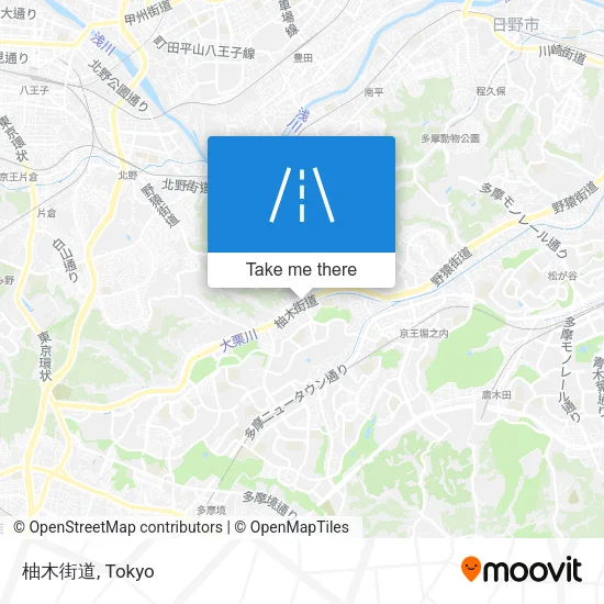 柚木街道 map