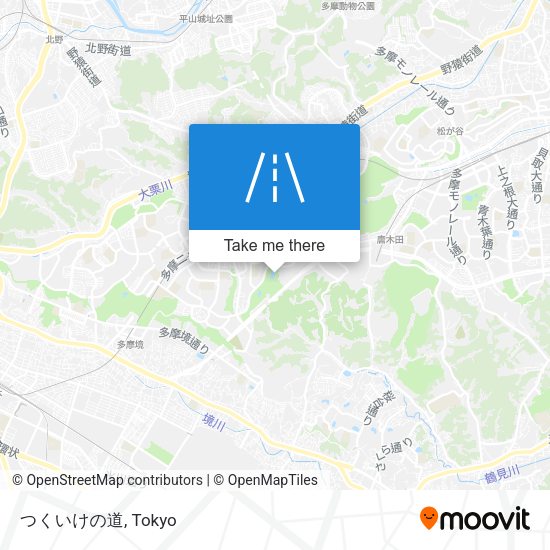 つくいけの道 map