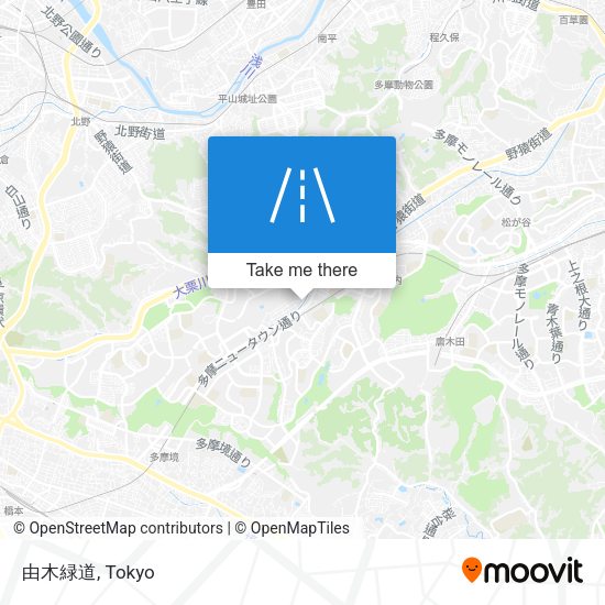 由木緑道 map