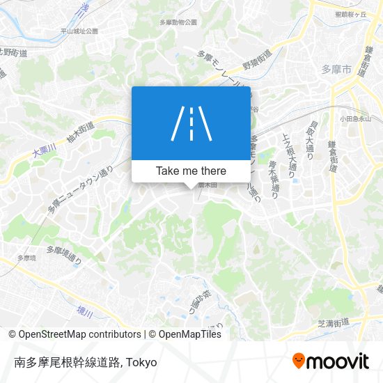 南多摩尾根幹線道路 map