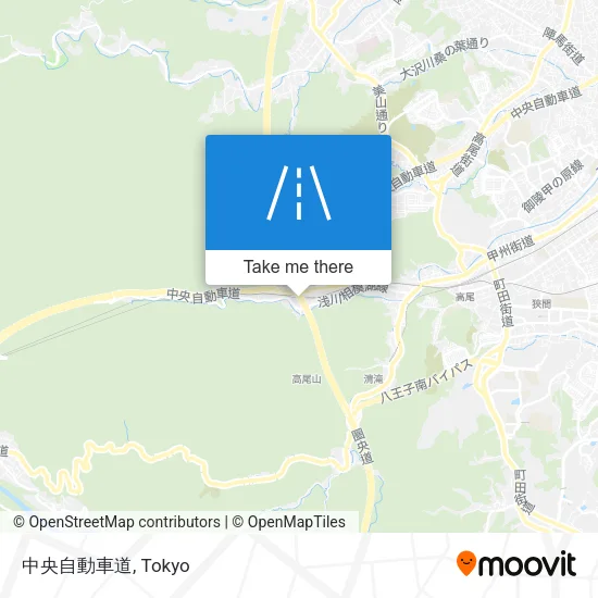 中央自動車道 map