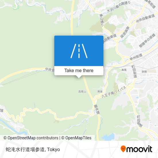 蛇滝水行道場参道 map