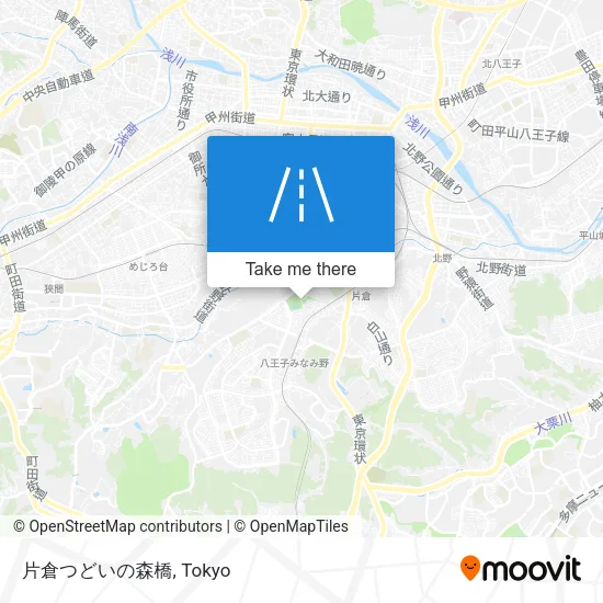 片倉つどいの森橋 map