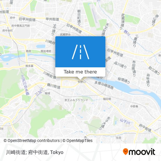 川崎街道; 府中街道 map