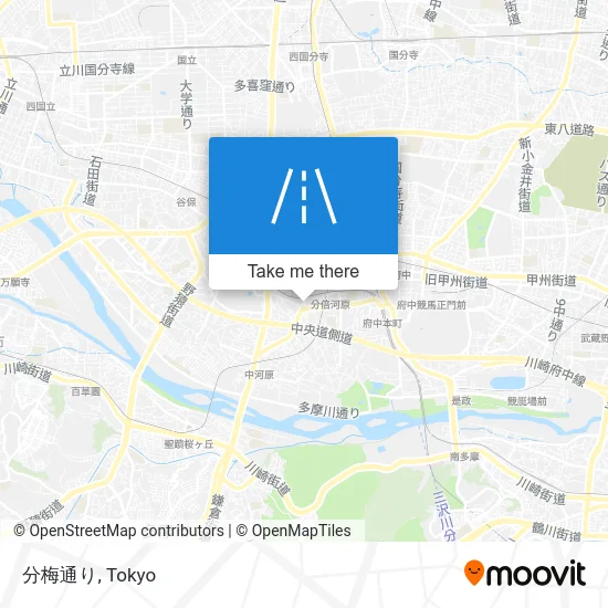 分梅通り map