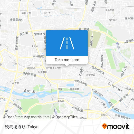 競馬場通り map