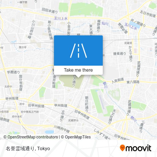 名誉霊域通り map