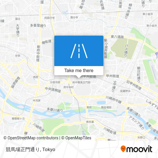 競馬場正門通り map