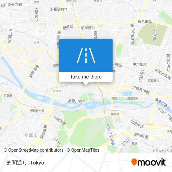 芝間通り map