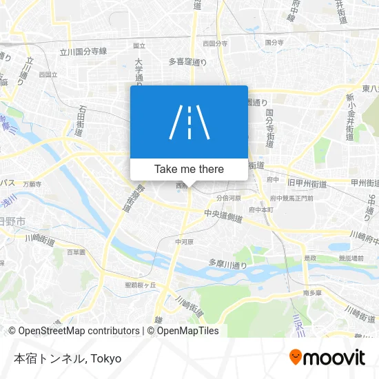 本宿トンネル map
