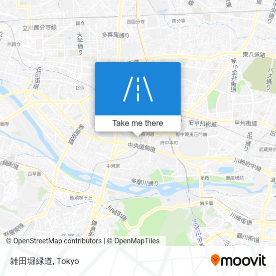 雑田堀緑道 map