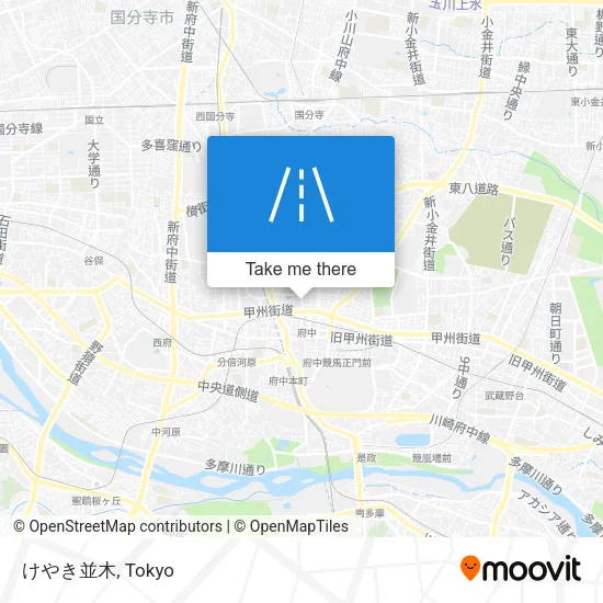 けやき並木 map