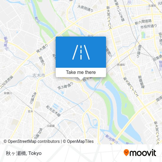 秋ヶ瀬橋 map