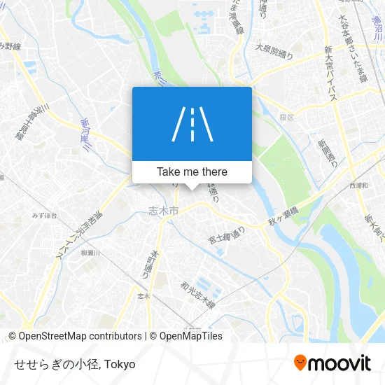 せせらぎの小径 map