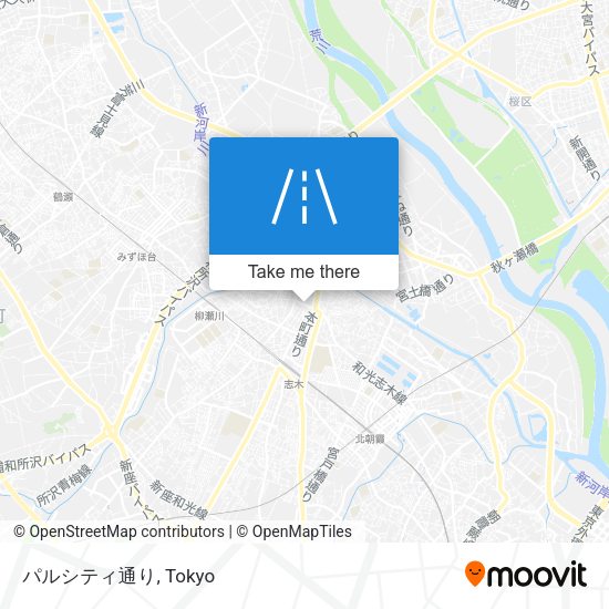 パルシティ通り map