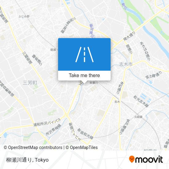 柳瀬川通り map
