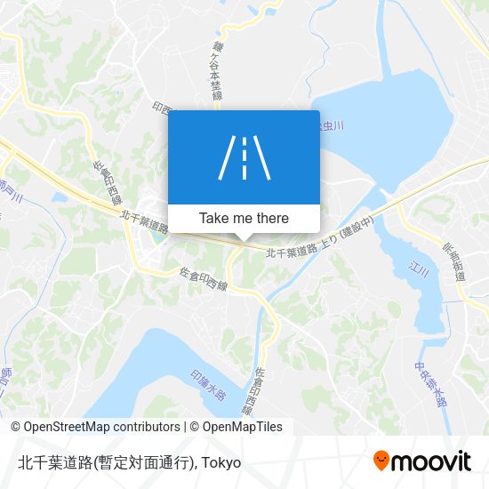 北千葉道路(暫定対面通行) map