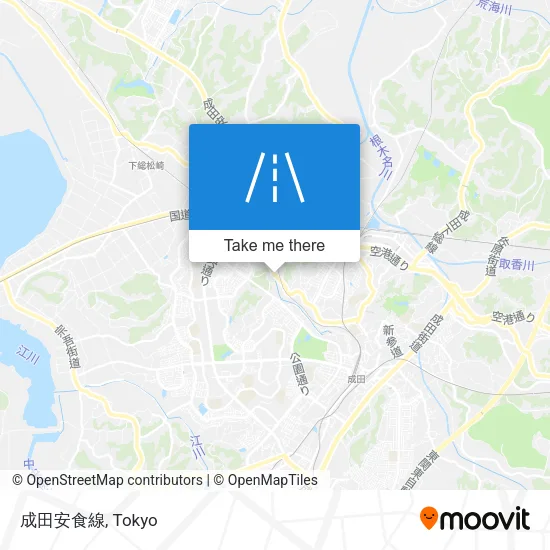 成田安食線 map