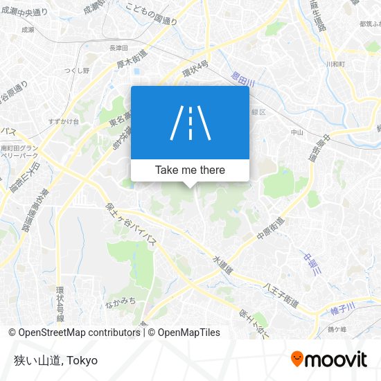 狭い山道 map