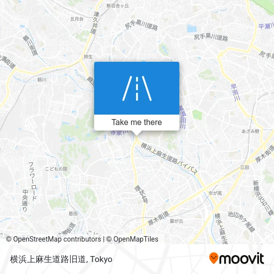 横浜上麻生道路旧道 map