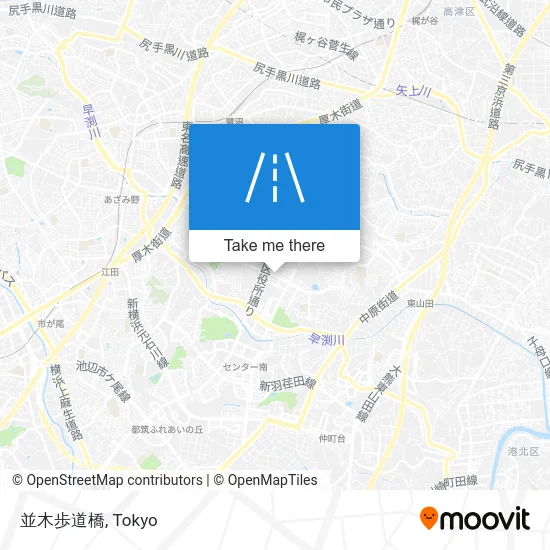 並木歩道橋 map