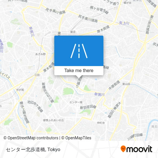 センター北歩道橋 map