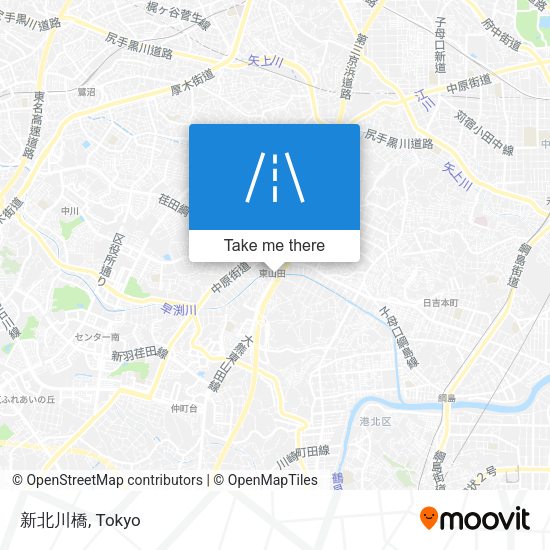 新北川橋 map
