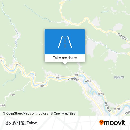 谷久保林道 map