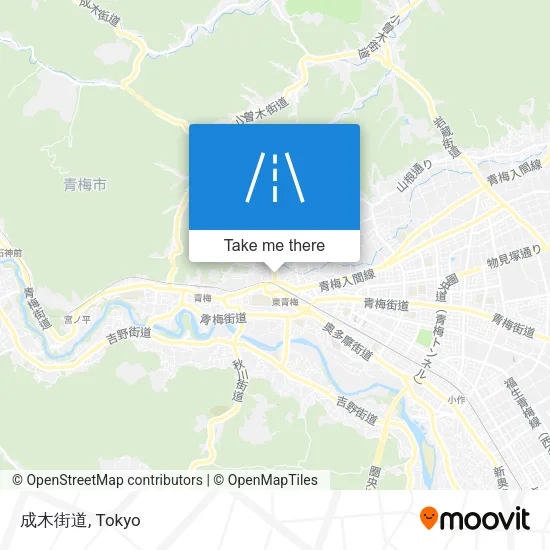 成木街道 map