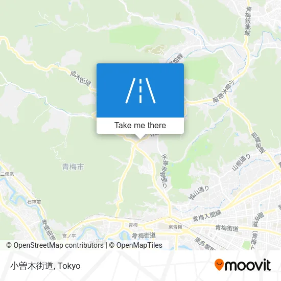 小曽木街道 map
