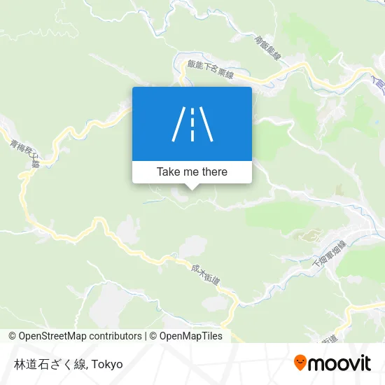 林道石ざく線 map