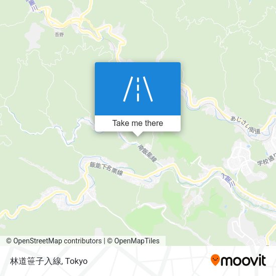 林道笹子入線 map