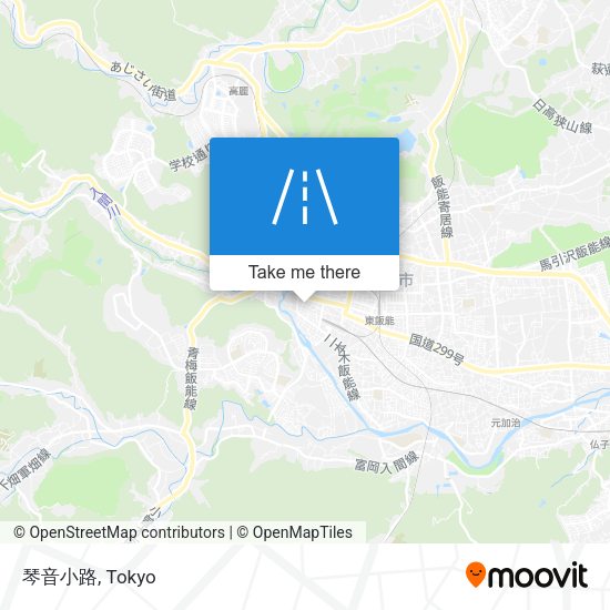 琴音小路 map