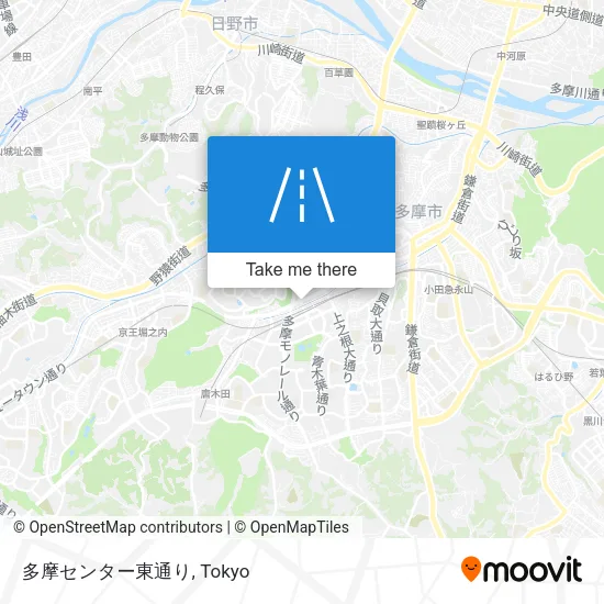 多摩センター東通り map
