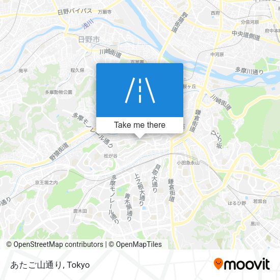あたご山通り map